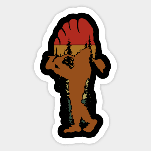 Bigfoot Saxophone Player Sticker